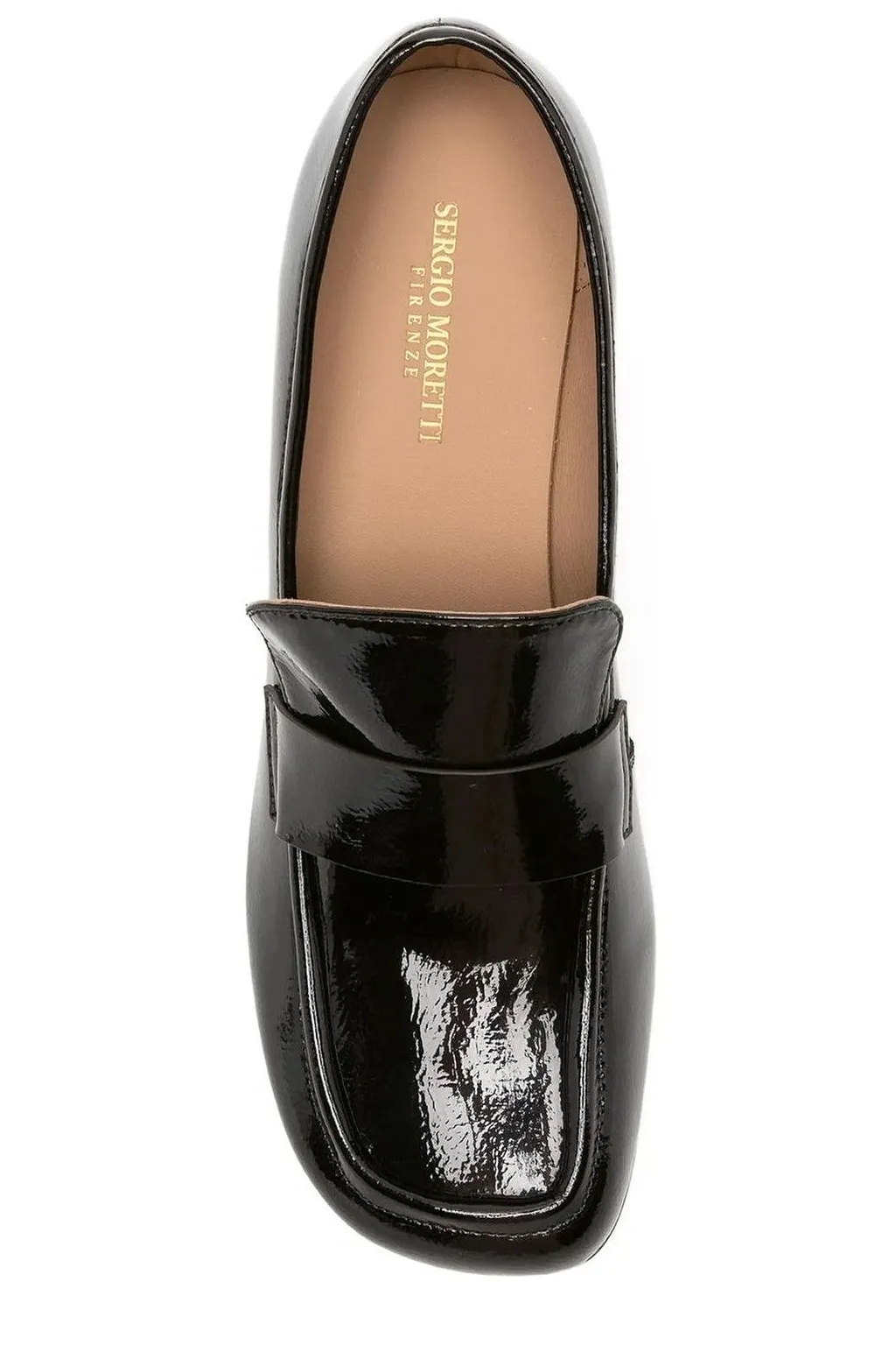 Sergio Moretti Block Heel Loafer Pumps