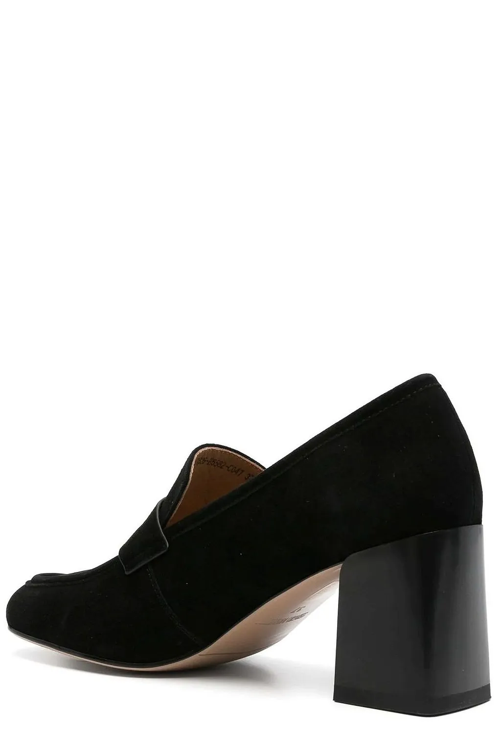 Sergio Moretti Block Heel Loafer Pumps