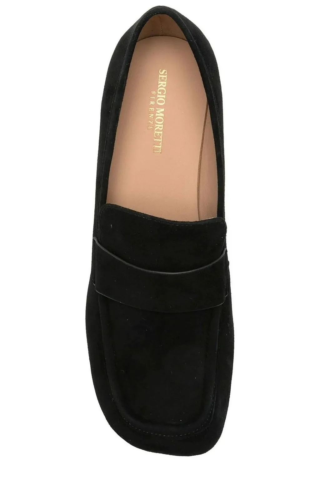 Sergio Moretti Block Heel Loafer Pumps