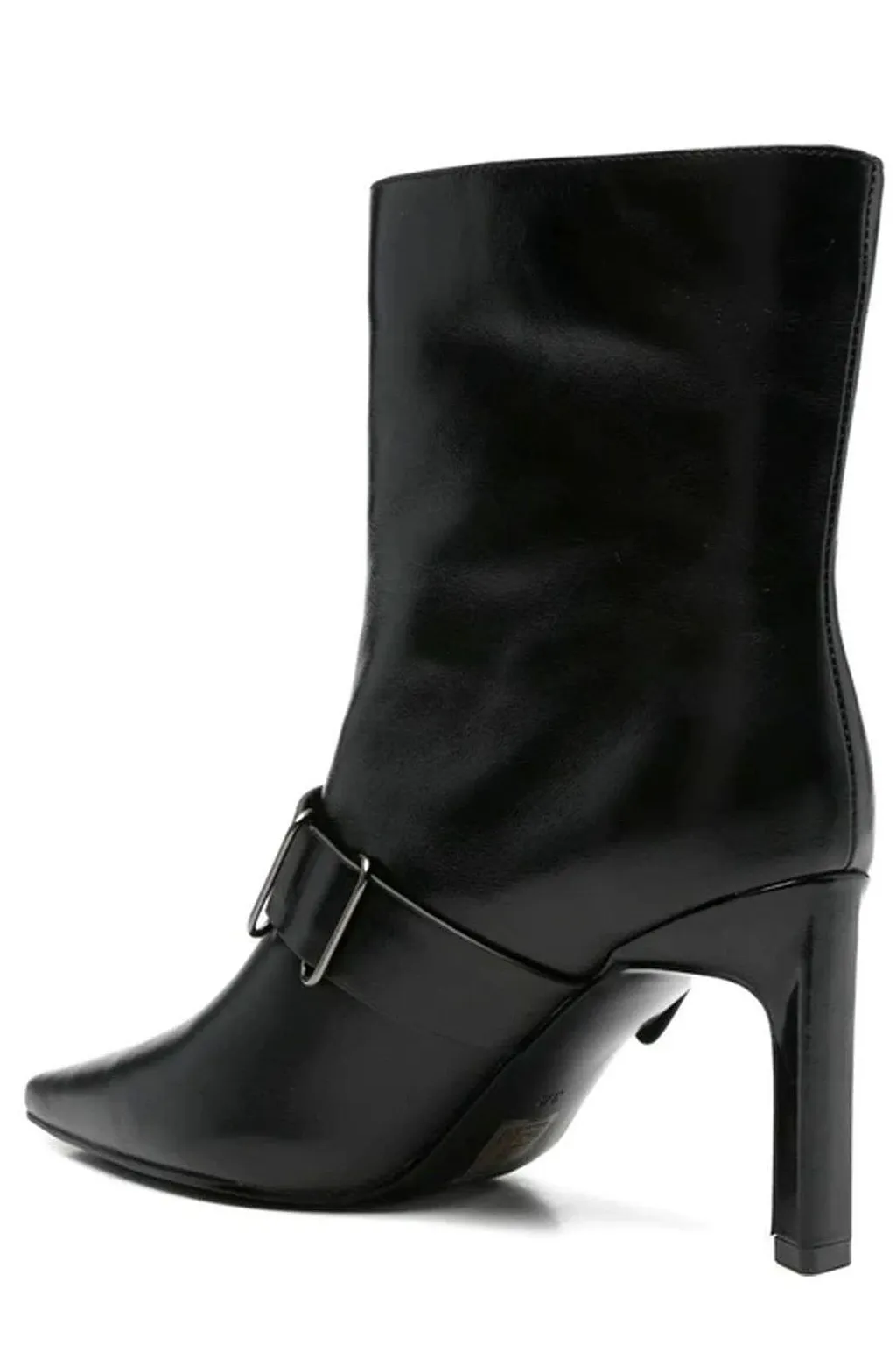 Sergio Moretti Buckled Pointed-Toe Boots