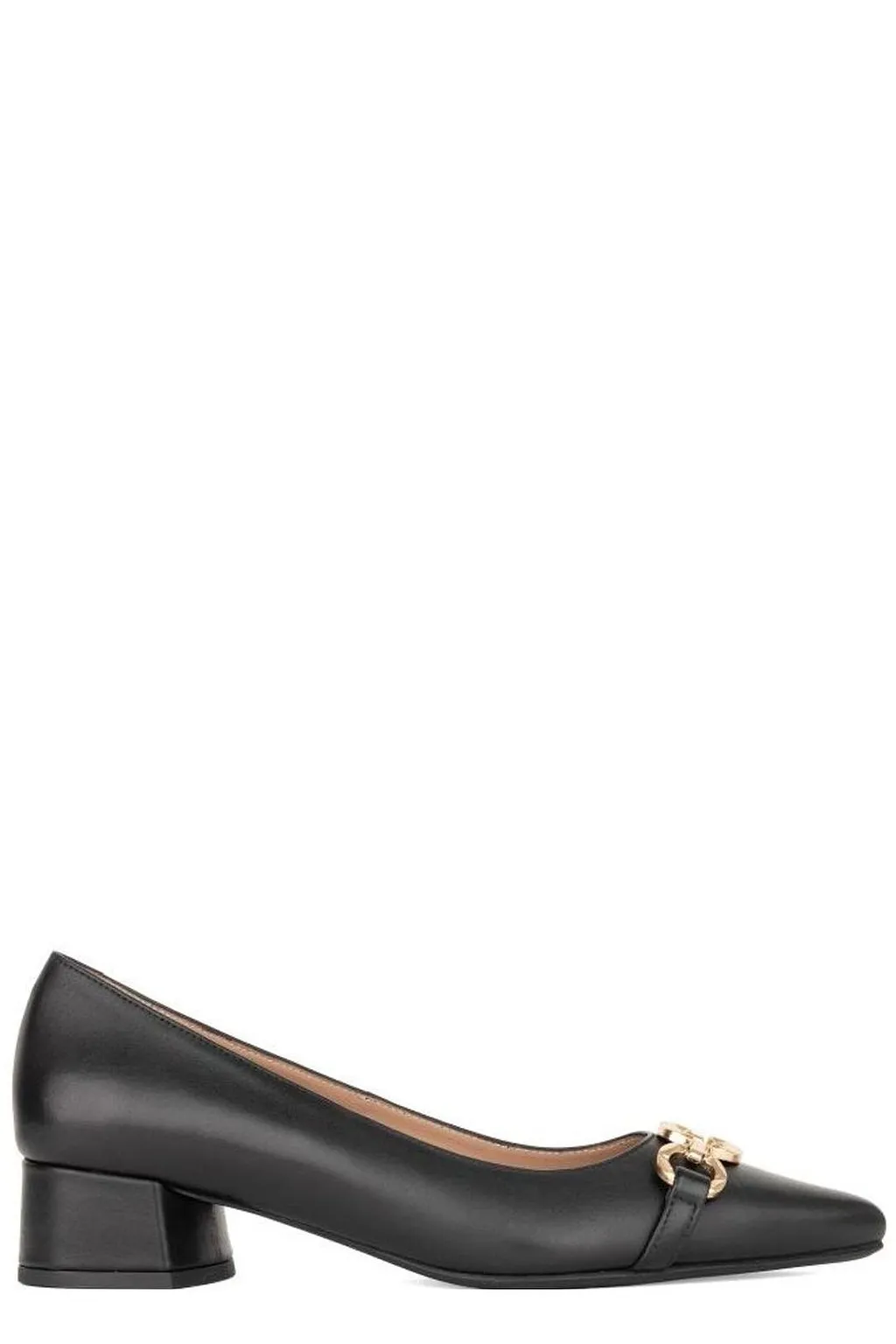Sergio Moretti Chain Detail Low Heel Pumps