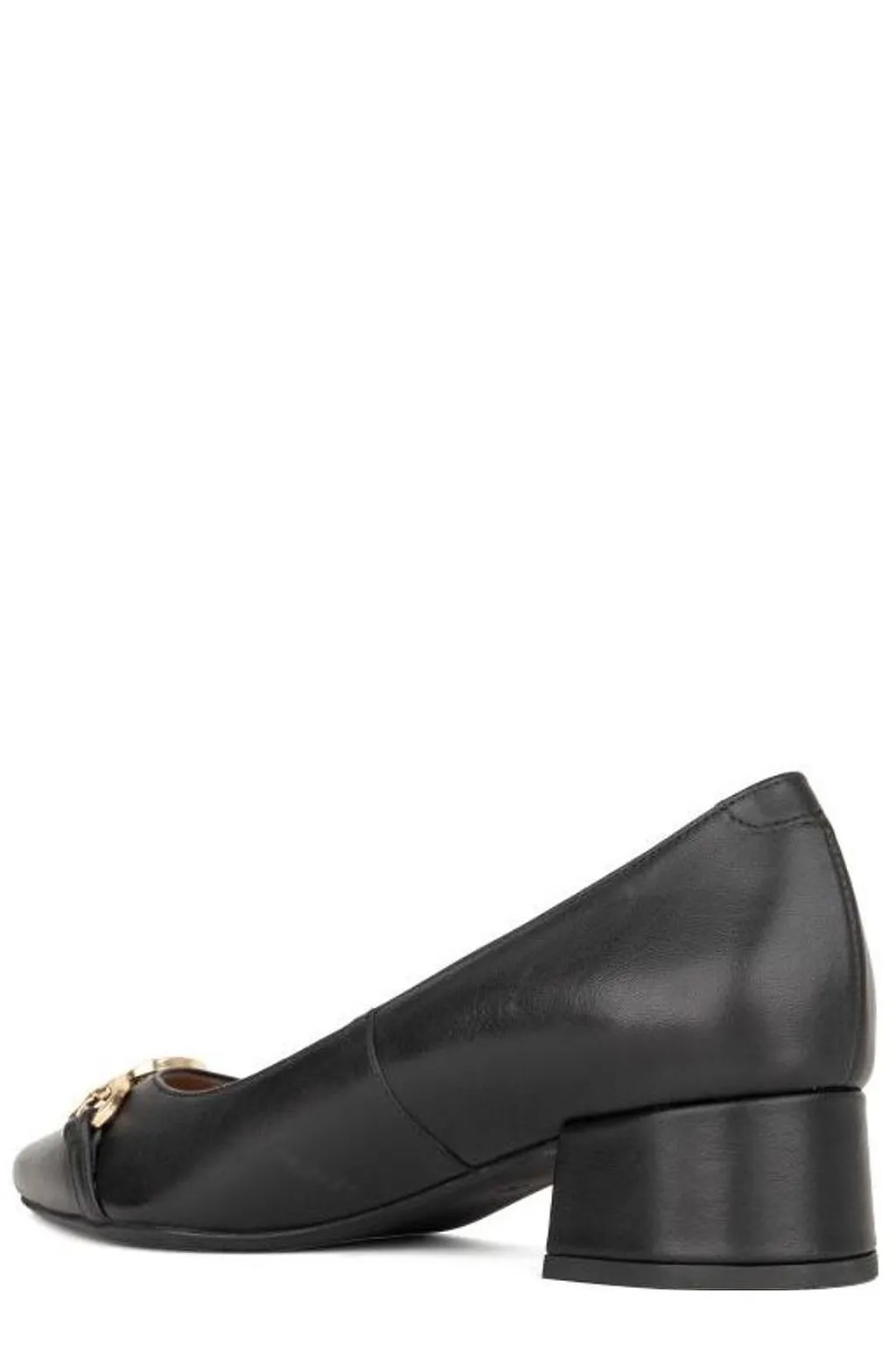 Sergio Moretti Chain Detail Low Heel Pumps