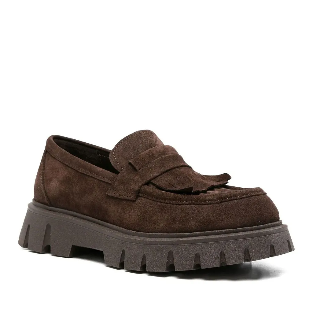 Sergio Moretti Chunky Sole Flat Shoes