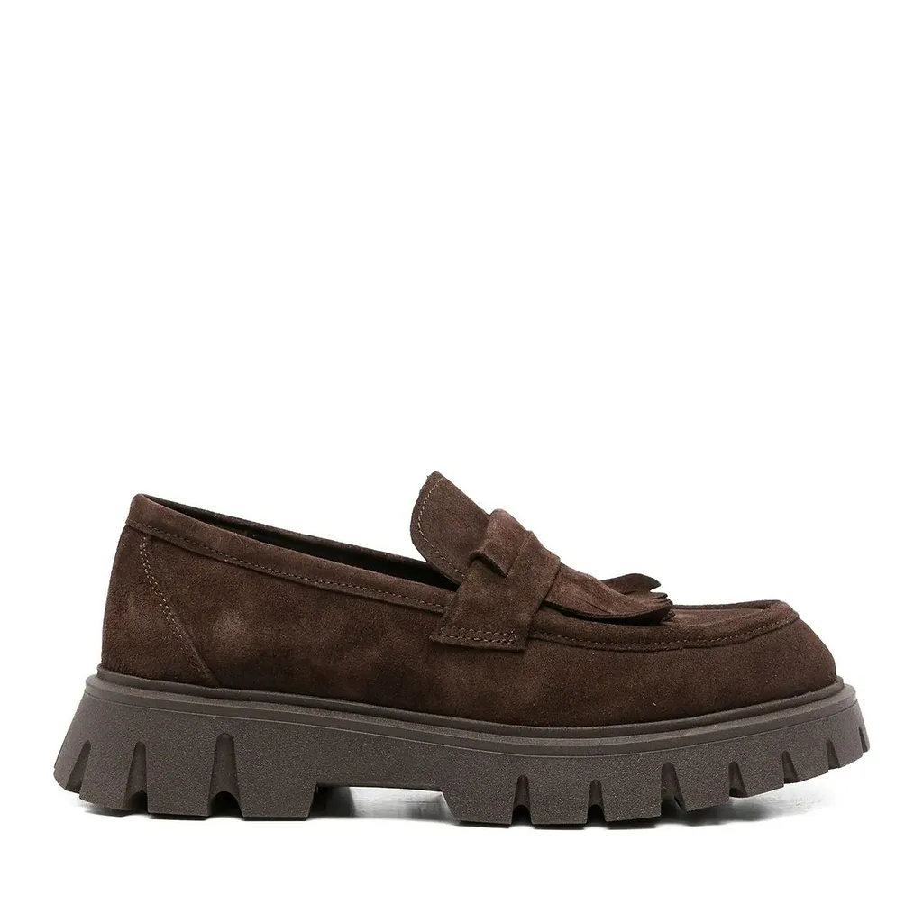 Sergio Moretti Chunky Sole Flat Shoes