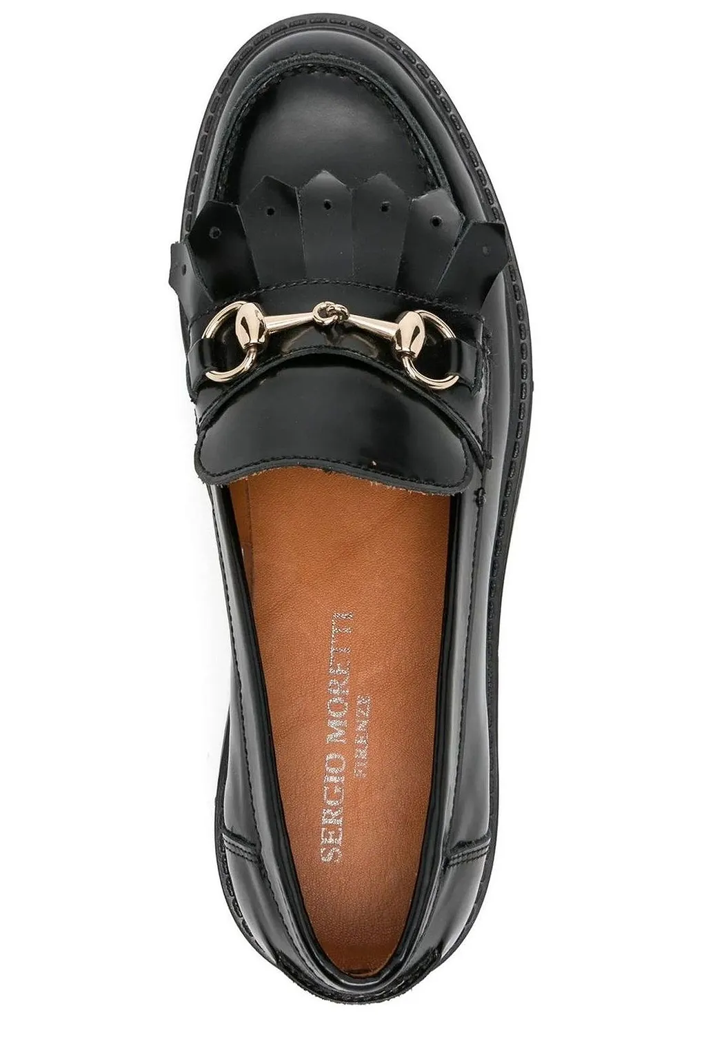 Sergio Moretti Fringed Chain Flat Shoes