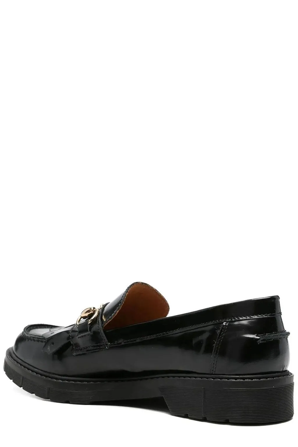 Sergio Moretti Fringed Chain Flat Shoes