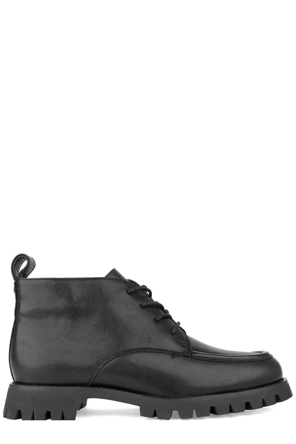 Sergio Moretti Lace-Up Flat Ankle Boots