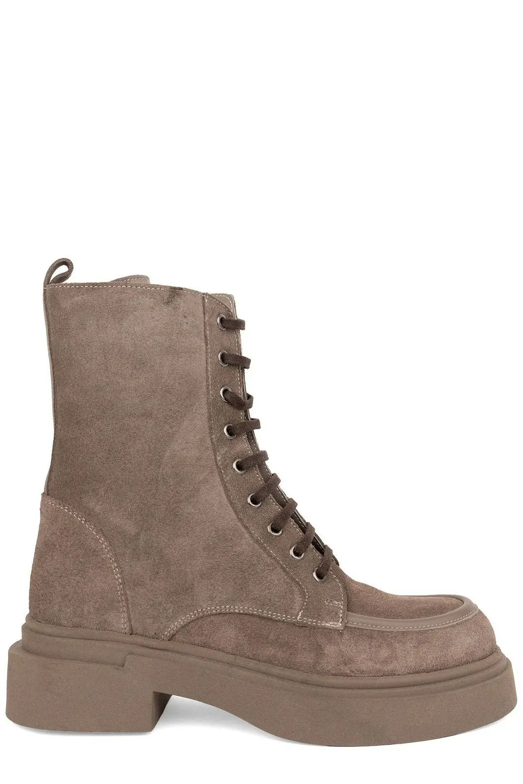 Sergio Moretti Lace-Up Platform Ankle Boots