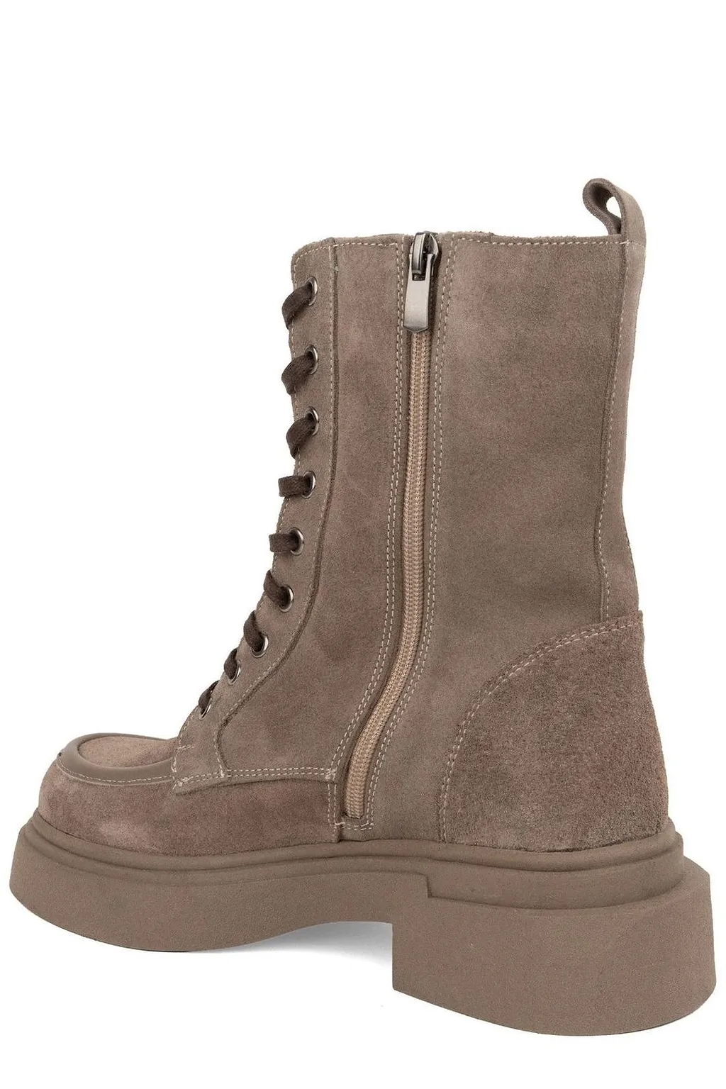 Sergio Moretti Lace-Up Platform Ankle Boots