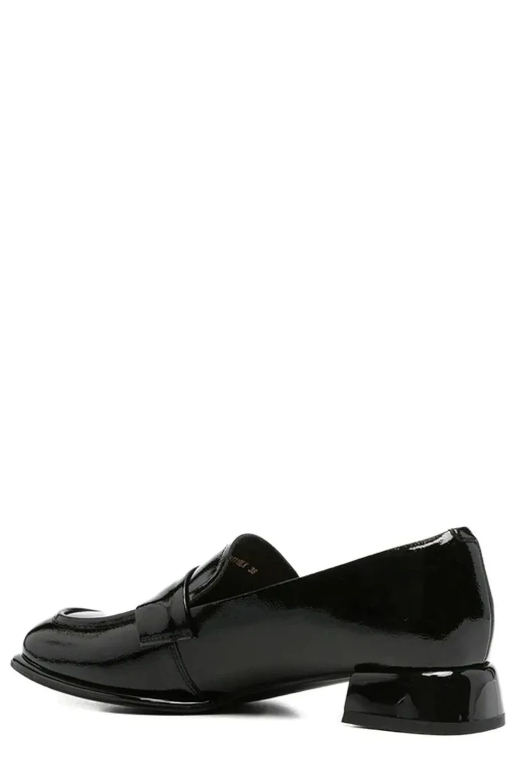 Sergio Moretti Patent Block Heel Loafers