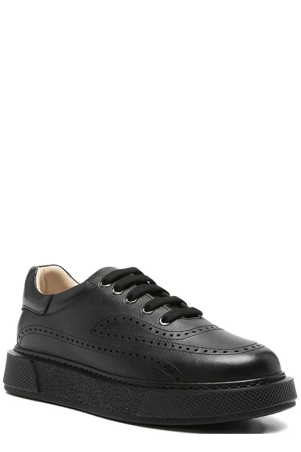Sergio Moretti Platform Brogue Low-Top Sneakers