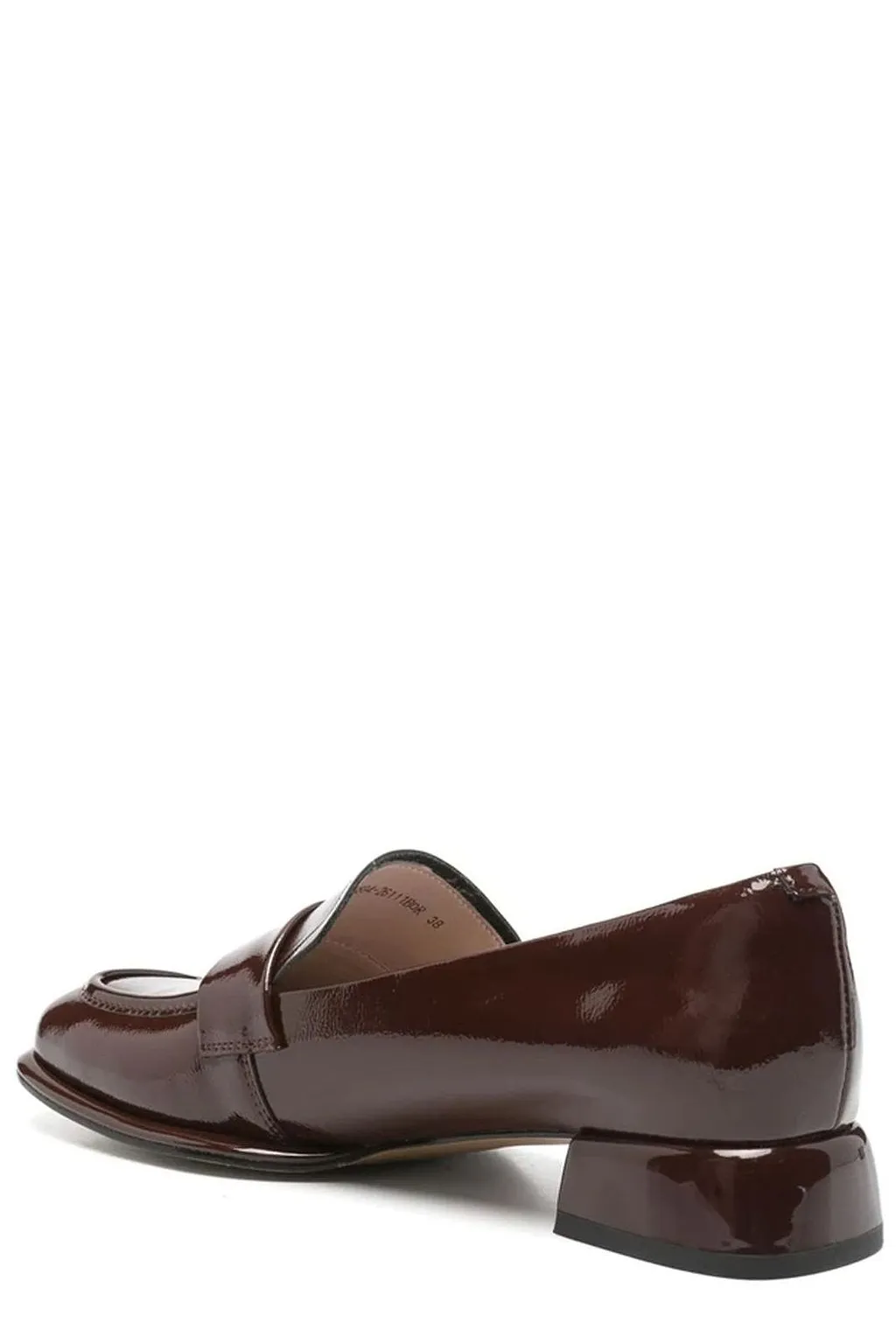 Sergio Moretti Patent Block Heel Loafers