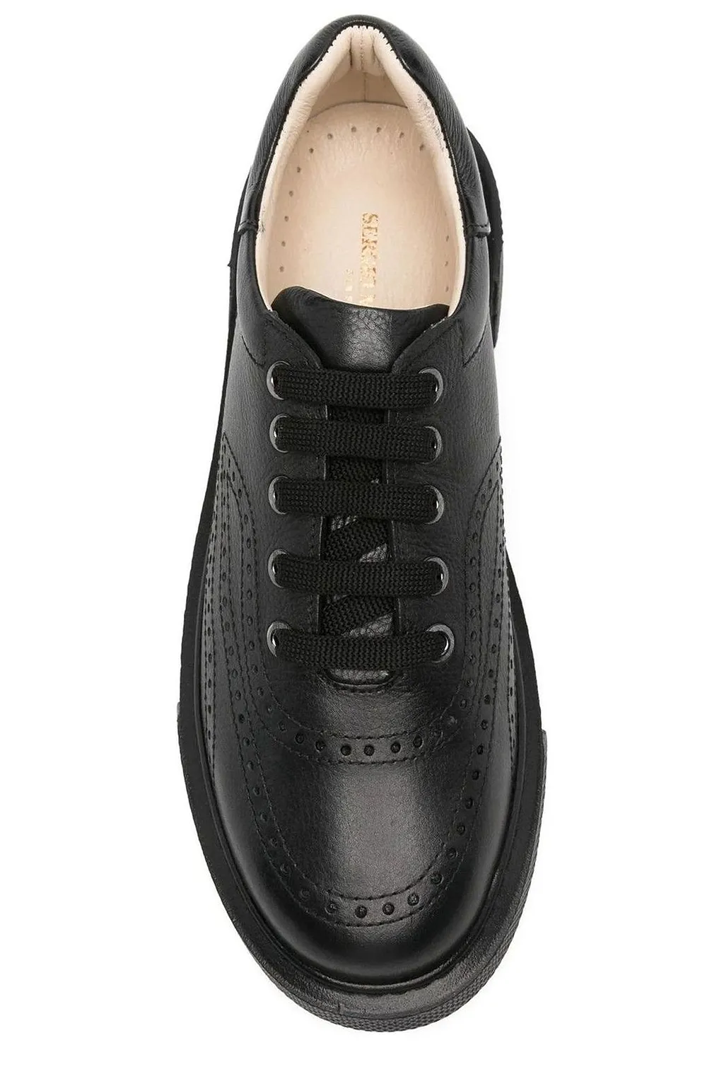 Sergio Moretti Platform Brogue Low-Top Sneakers