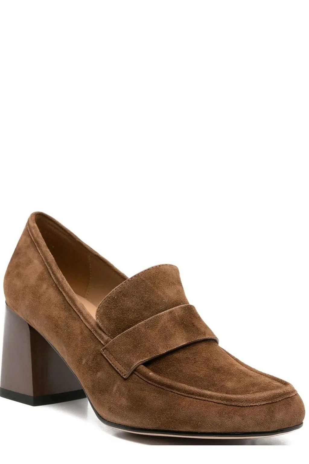 Sergio Moretti Penny-Strap Block Heeled Pumps