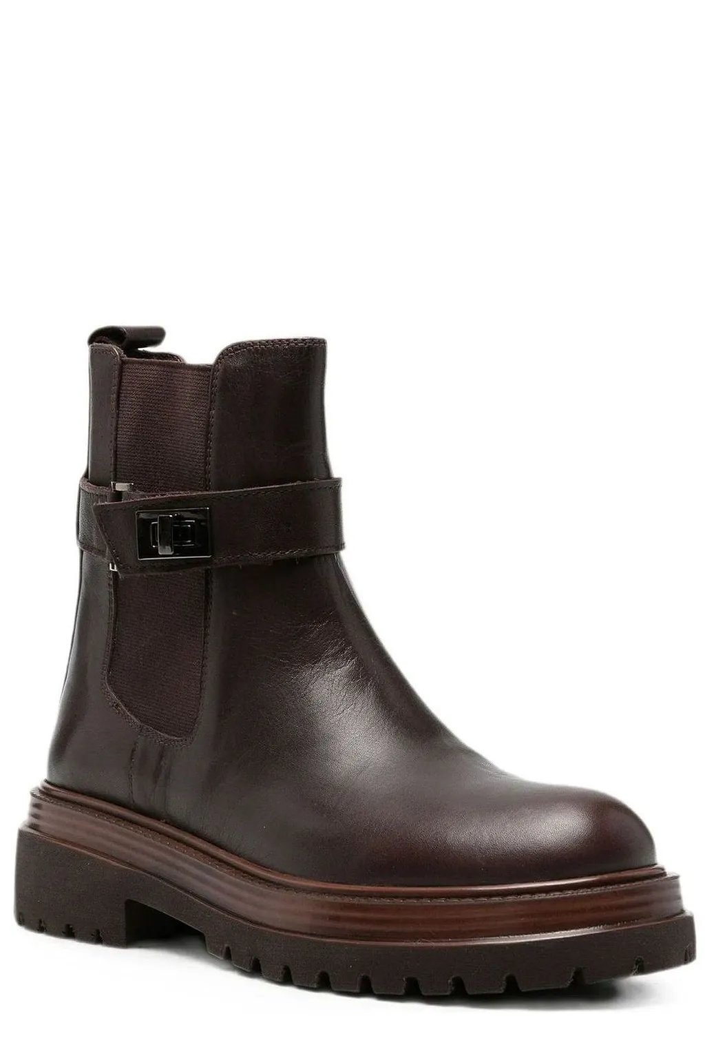 Sergio Moretti Strap Detail Ankle Boots