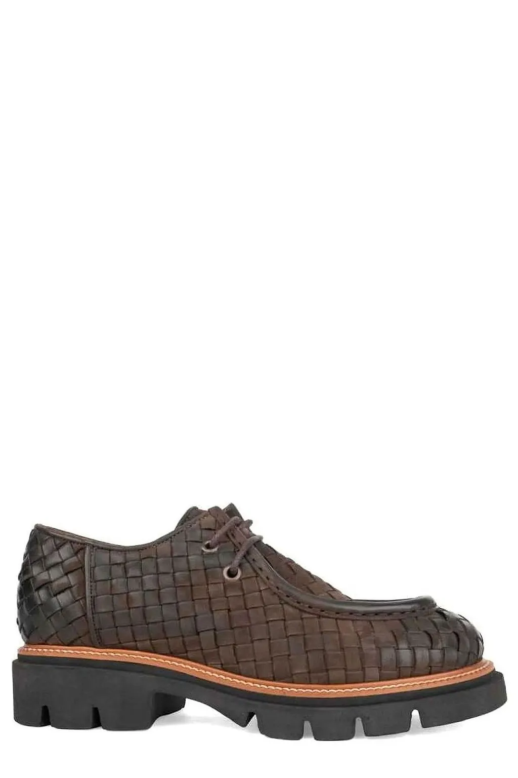 Sergio Moretti Woven Lace-Up Shoes