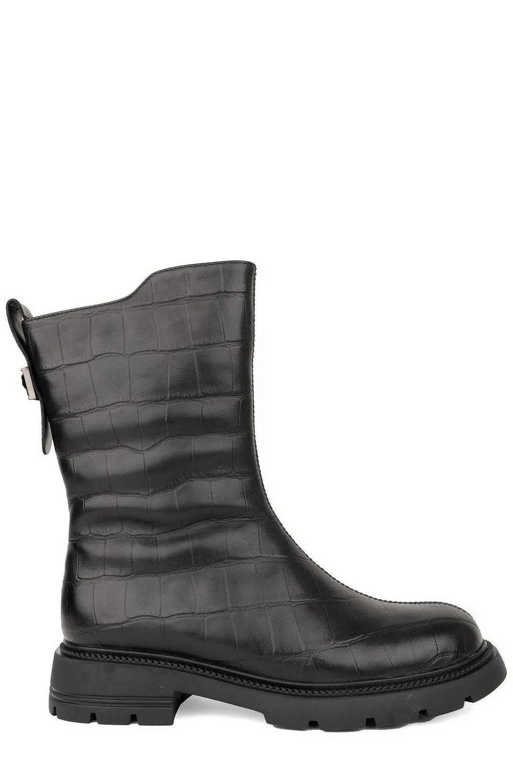 Sergio Moretti Textured Zip Ankle Boots