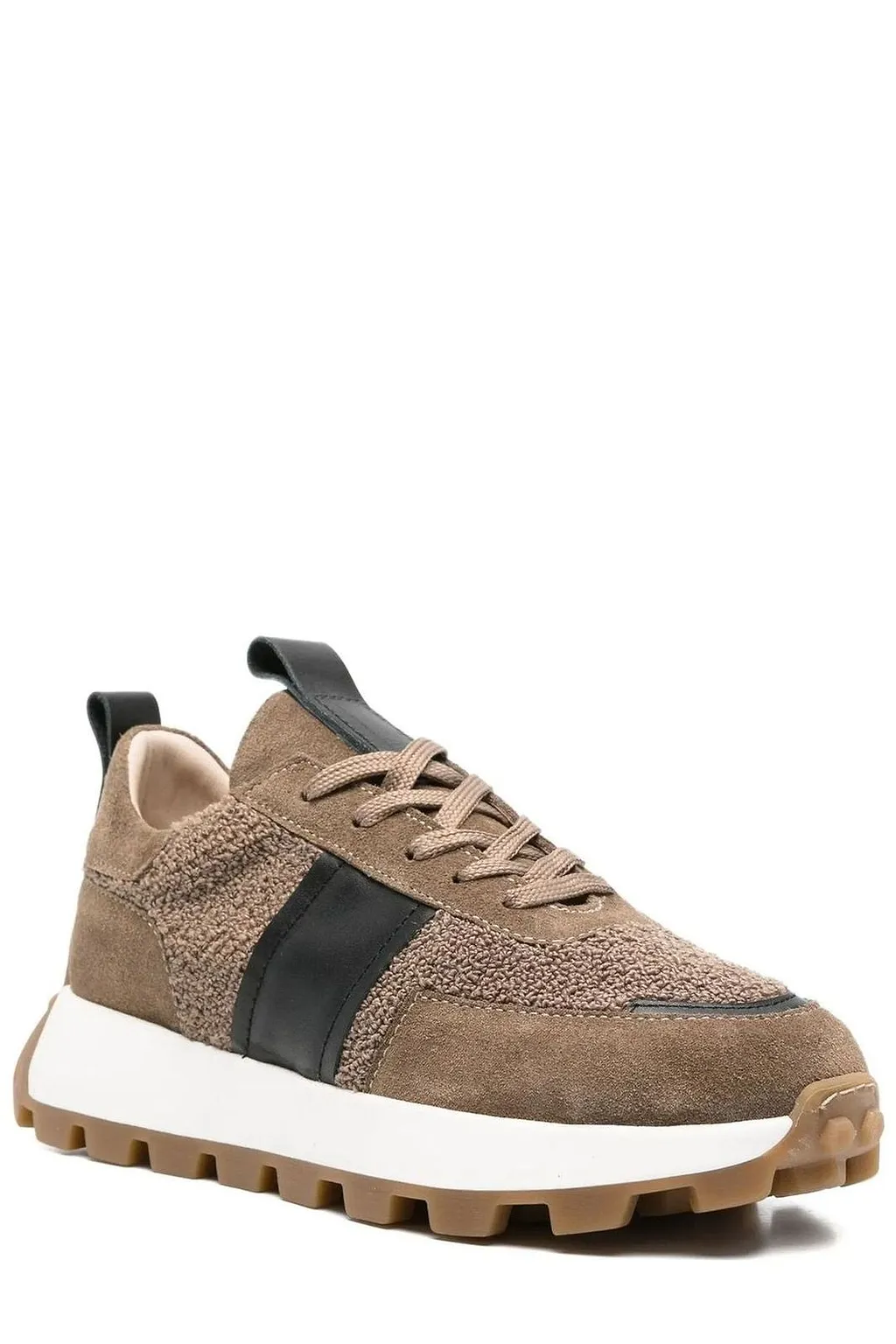 Sergio Moretti Textured Panel Low-Top Sneakers