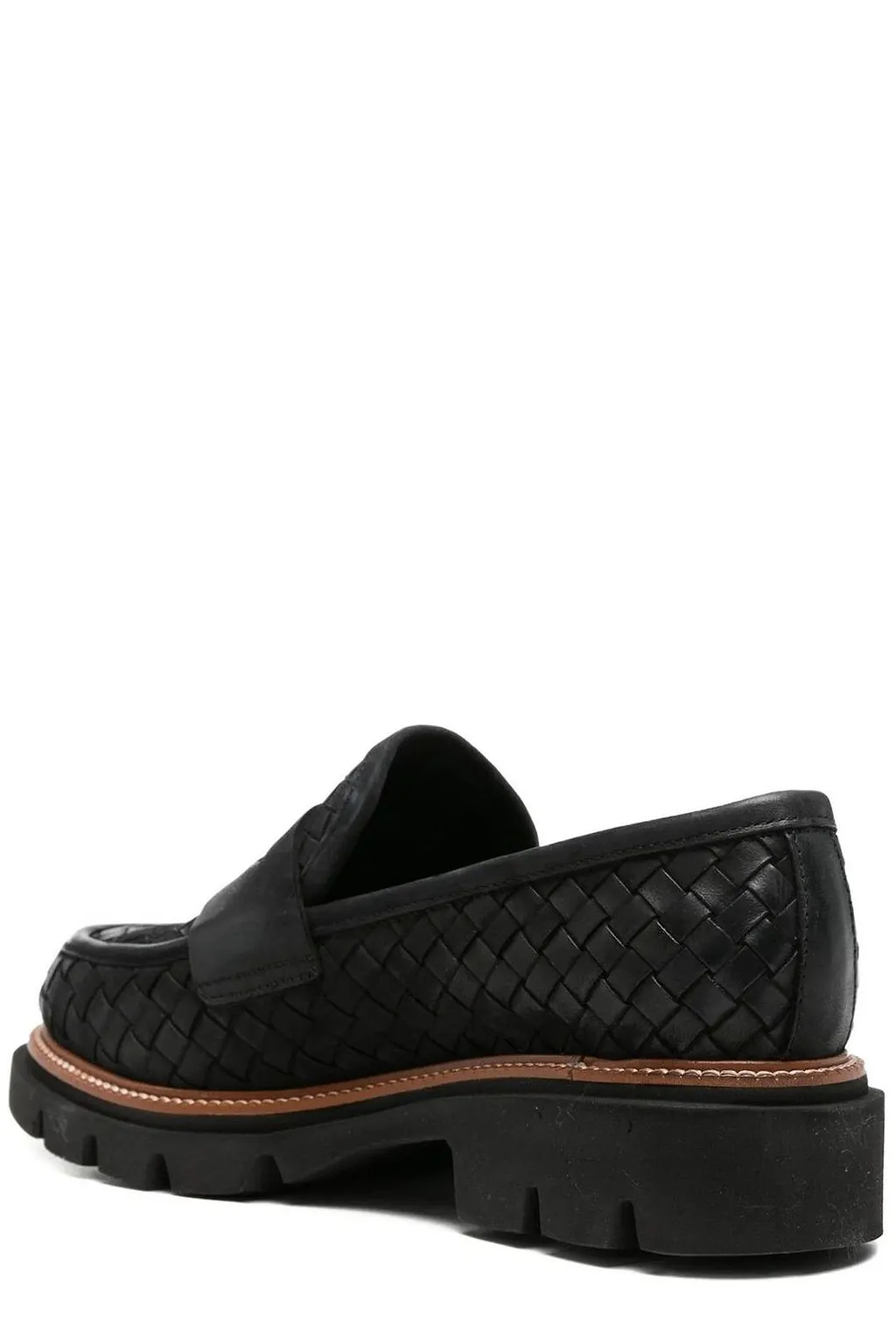 Sergio Moretti Woven Penny Flat Shoes
