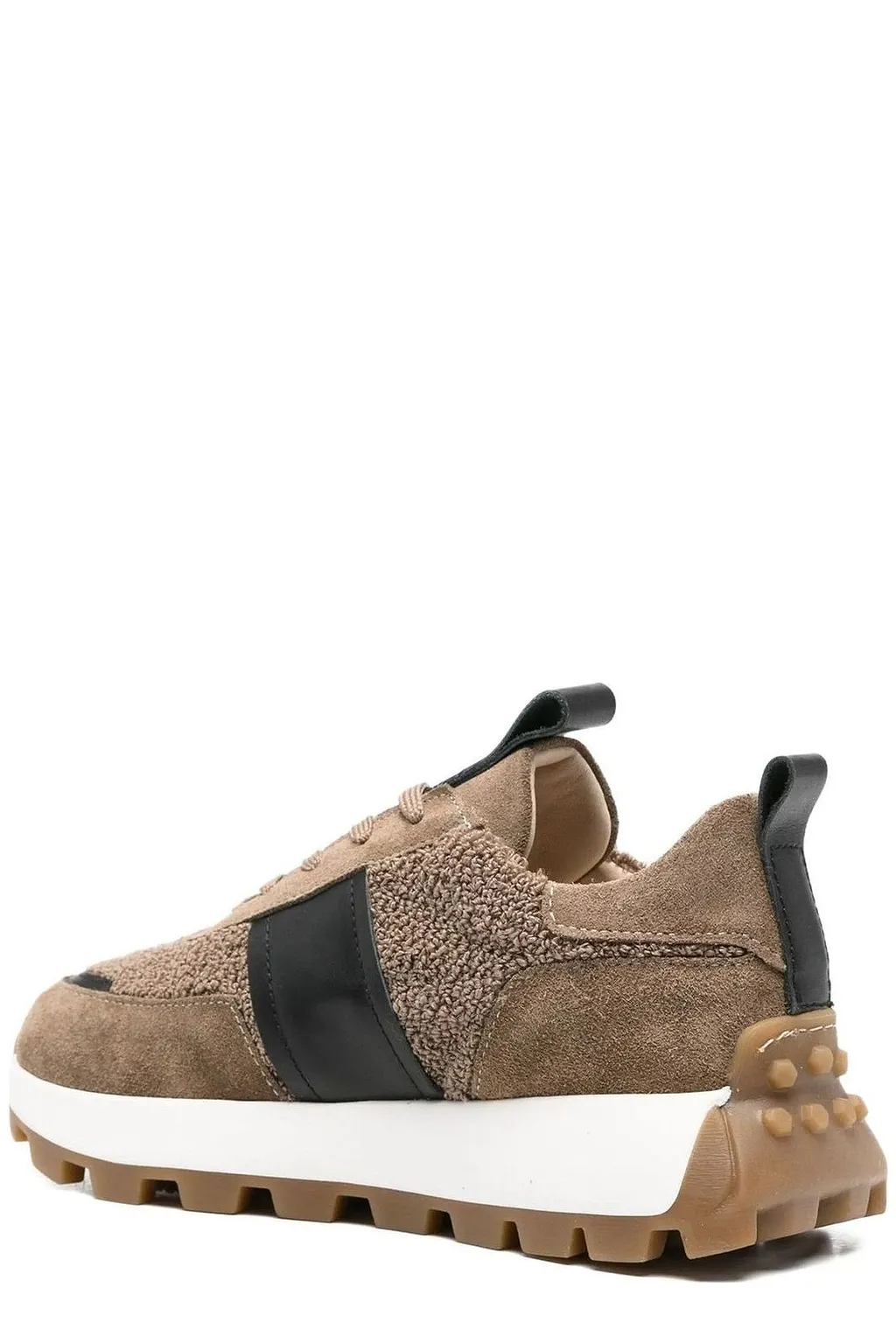 Sergio Moretti Textured Panel Low-Top Sneakers