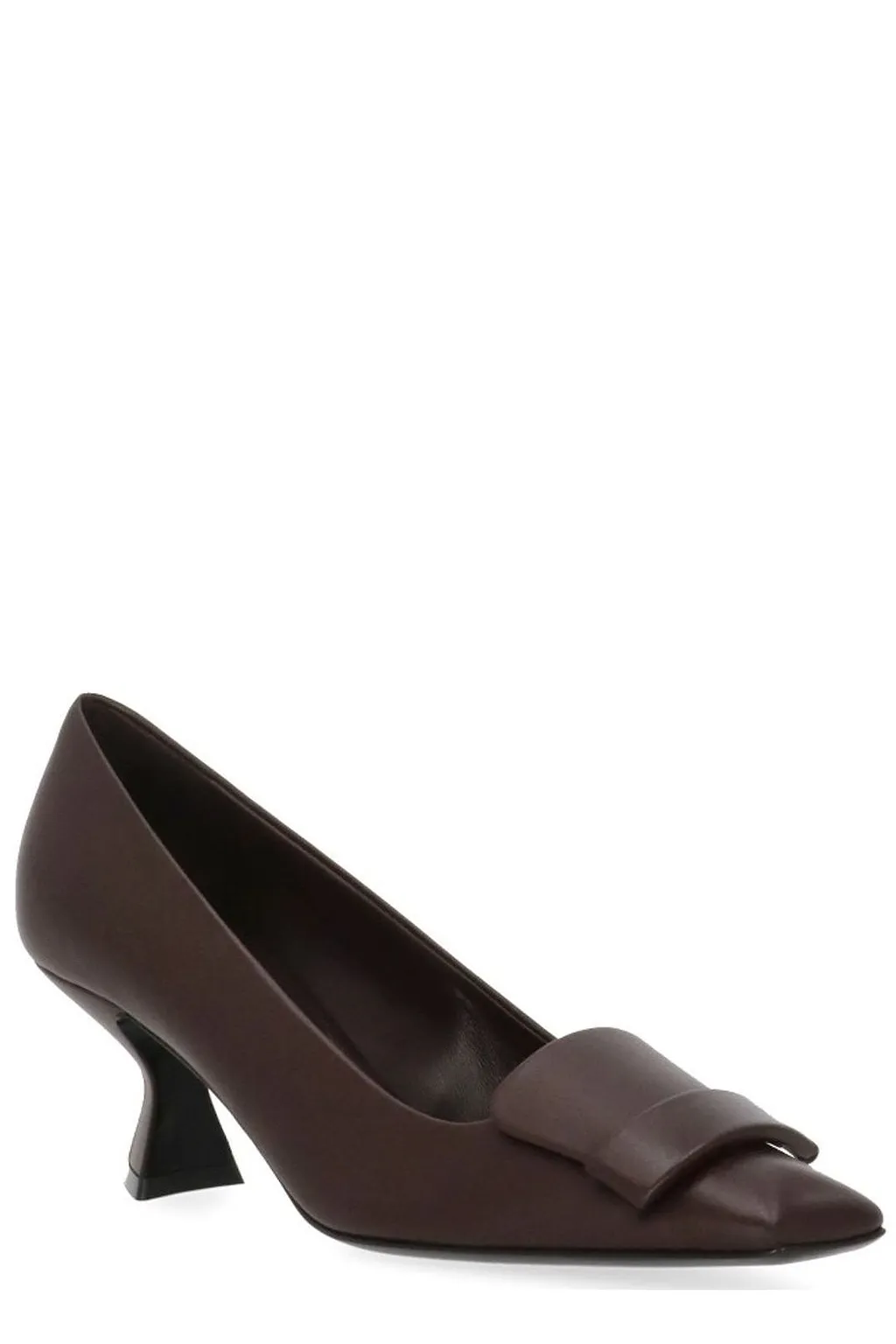 Sergio Rossi Bow Plaque Heeled Pumps