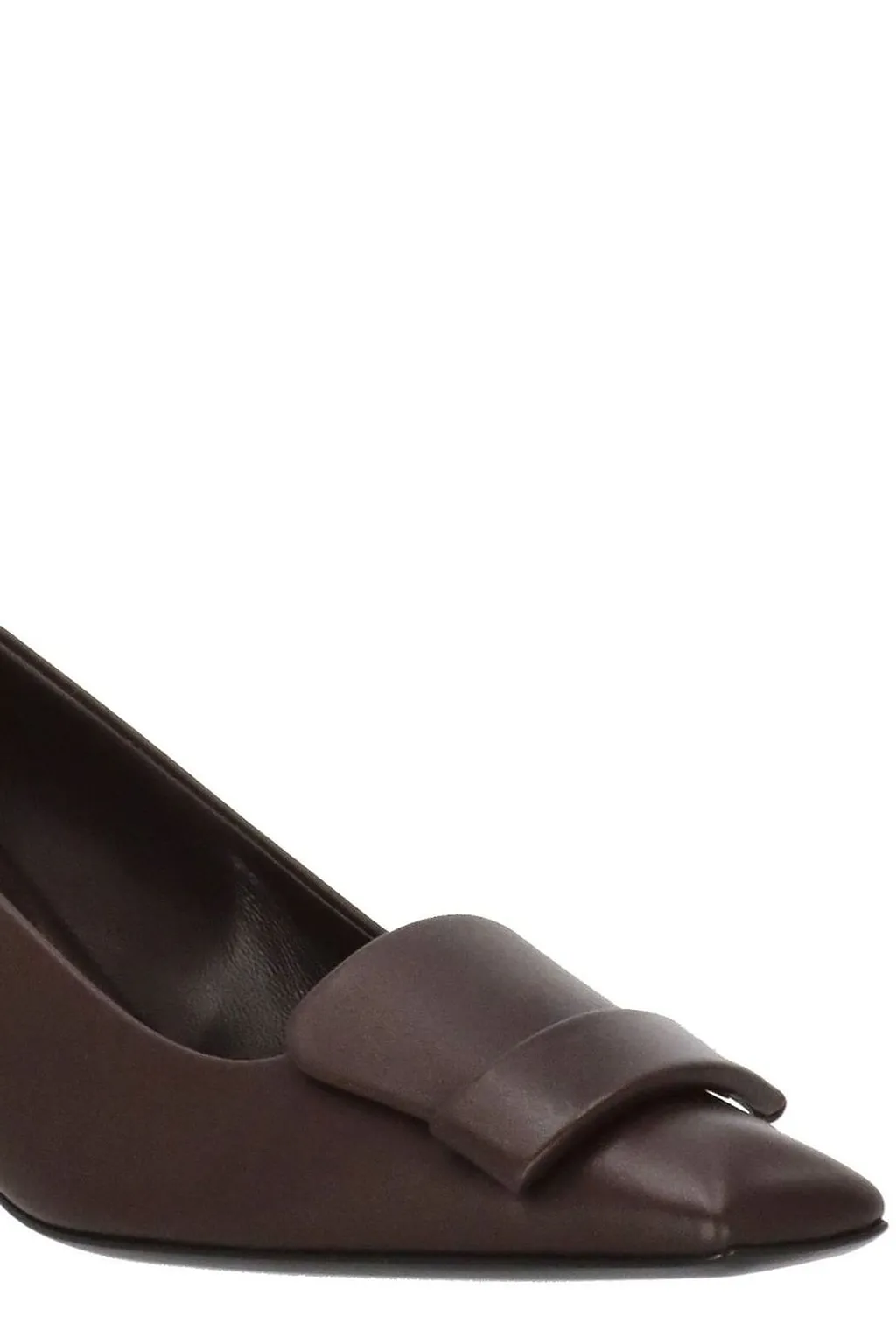 Sergio Rossi Bow Plaque Heeled Pumps
