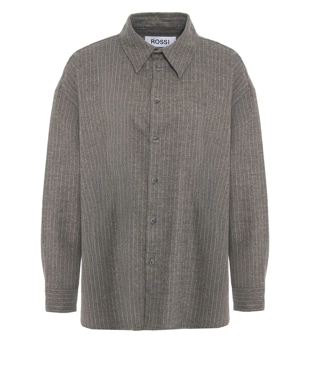 Sergio Rossi Long Sleeve Buttoned Shirt Jacket