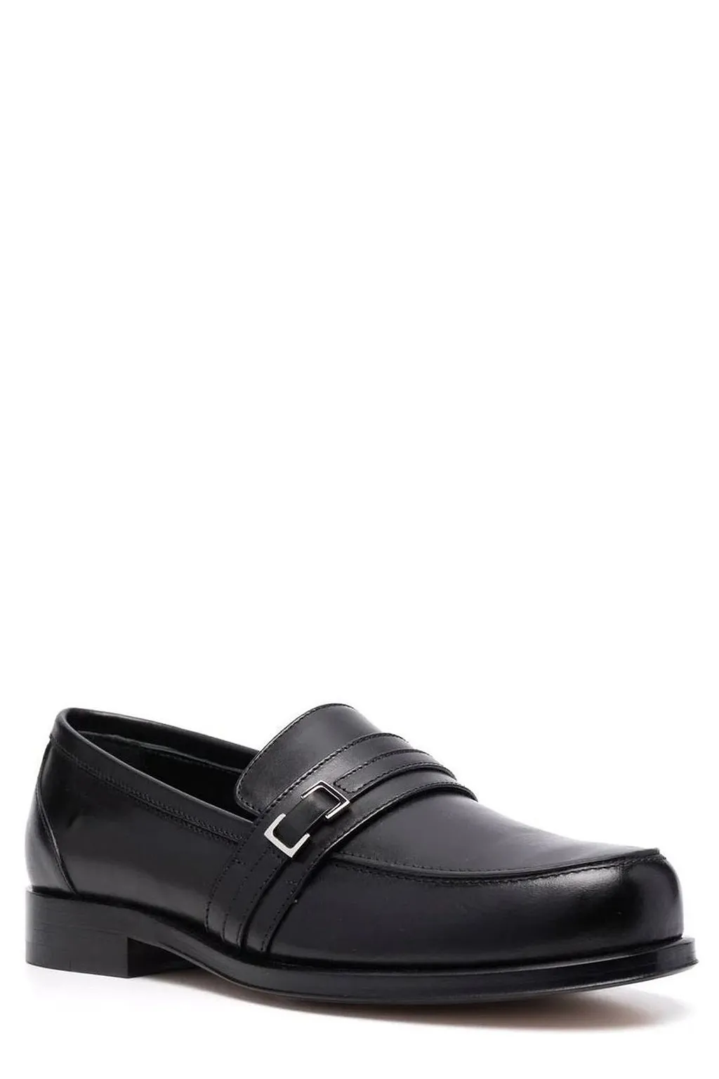 Sergio Rossi Round Toe Slip-On Loafers
