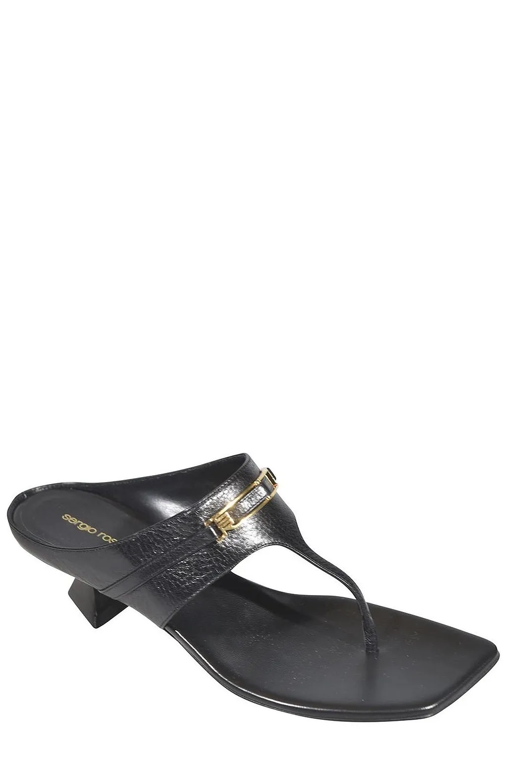 Sergio Rossi Square-Toe Heeled Sandals