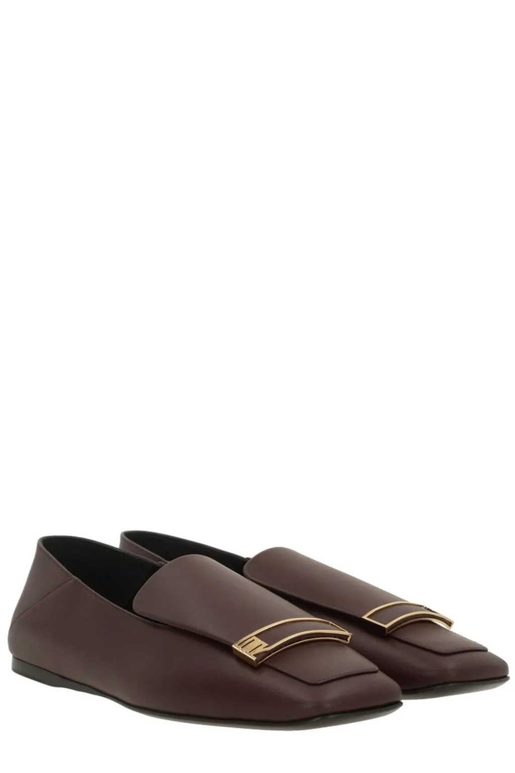 Sergio Rossi Square Toe Slip On Flats