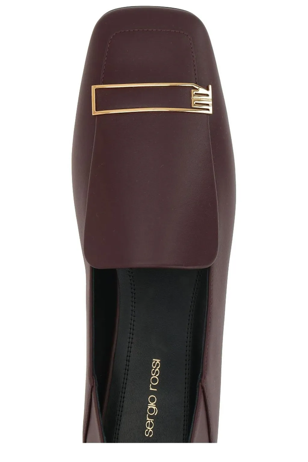 Sergio Rossi Square Toe Slip On Flats