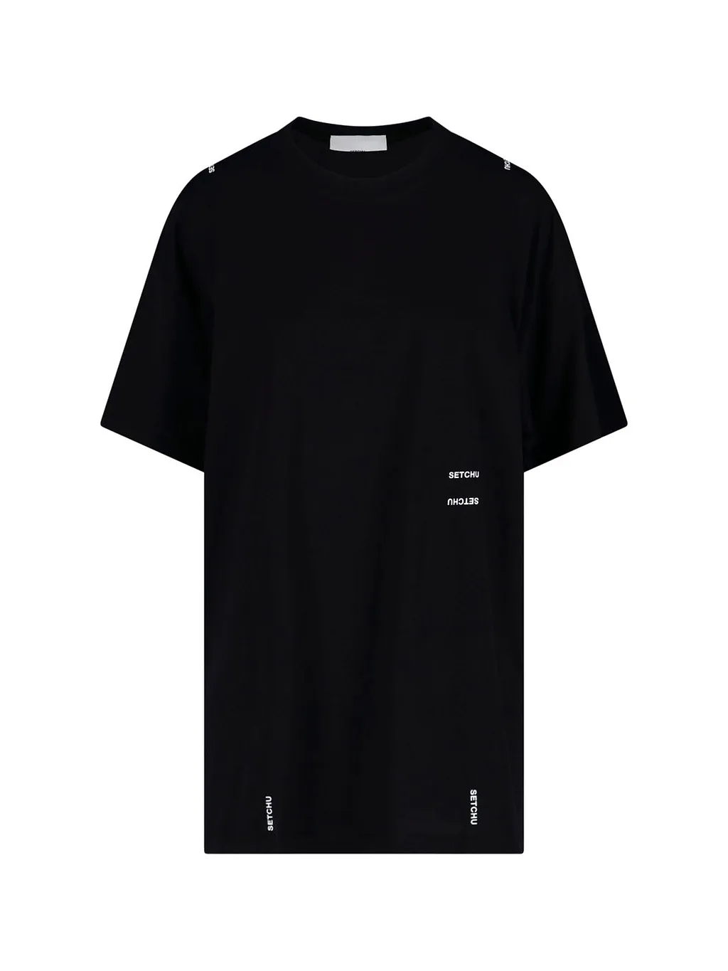 Setchu Logo Printed Crewneck T-Shirt