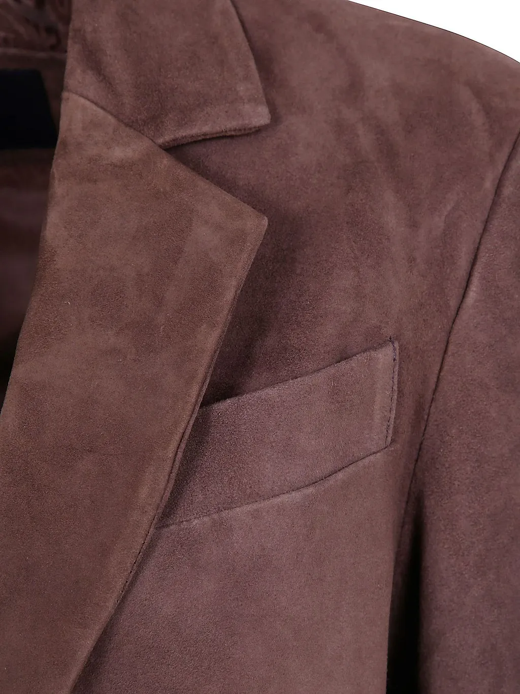 Seventy Single-Breasted Suede Blazer