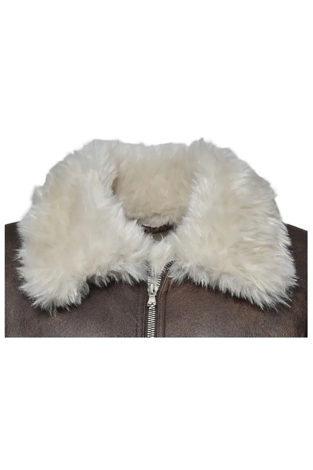 SÉFr Asante Faux Shearling Zipped Jacket