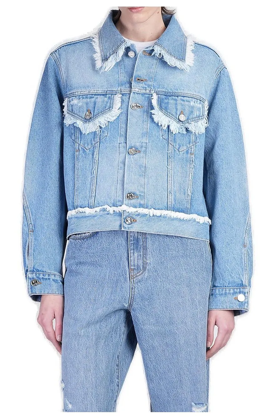 SÉFr Sydney Distressed Denim Jacket