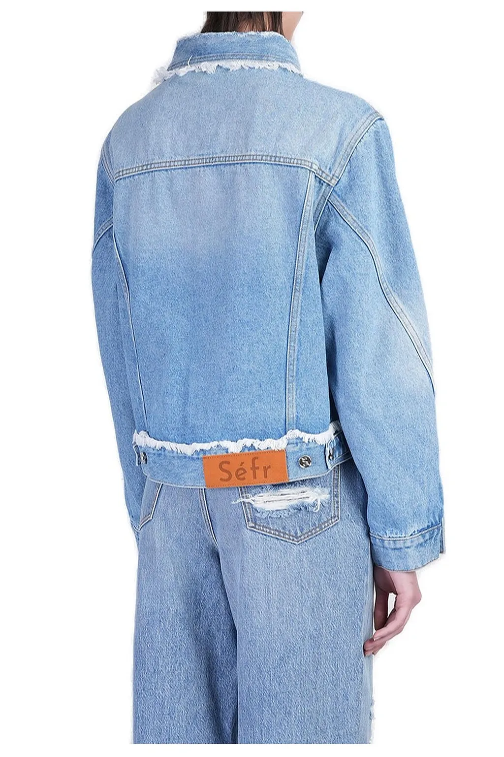 SÉFr Sydney Distressed Denim Jacket