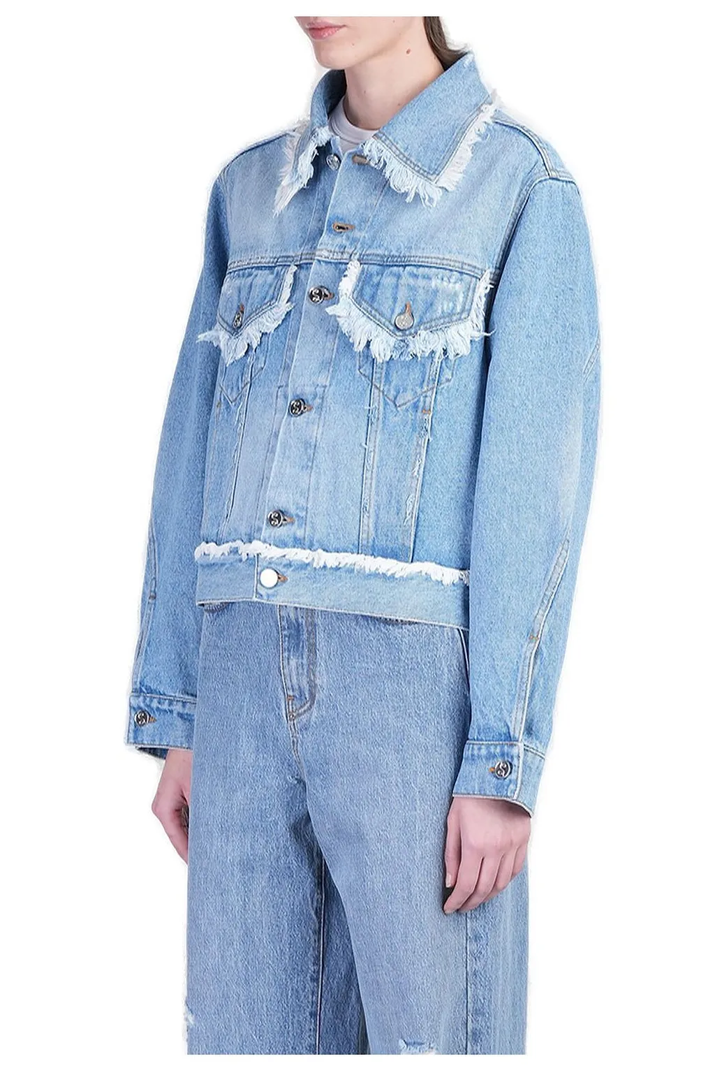 SÉFr Sydney Distressed Denim Jacket