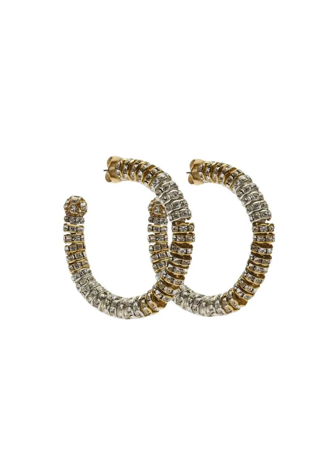 Crystal Glow Hoop Earrings
