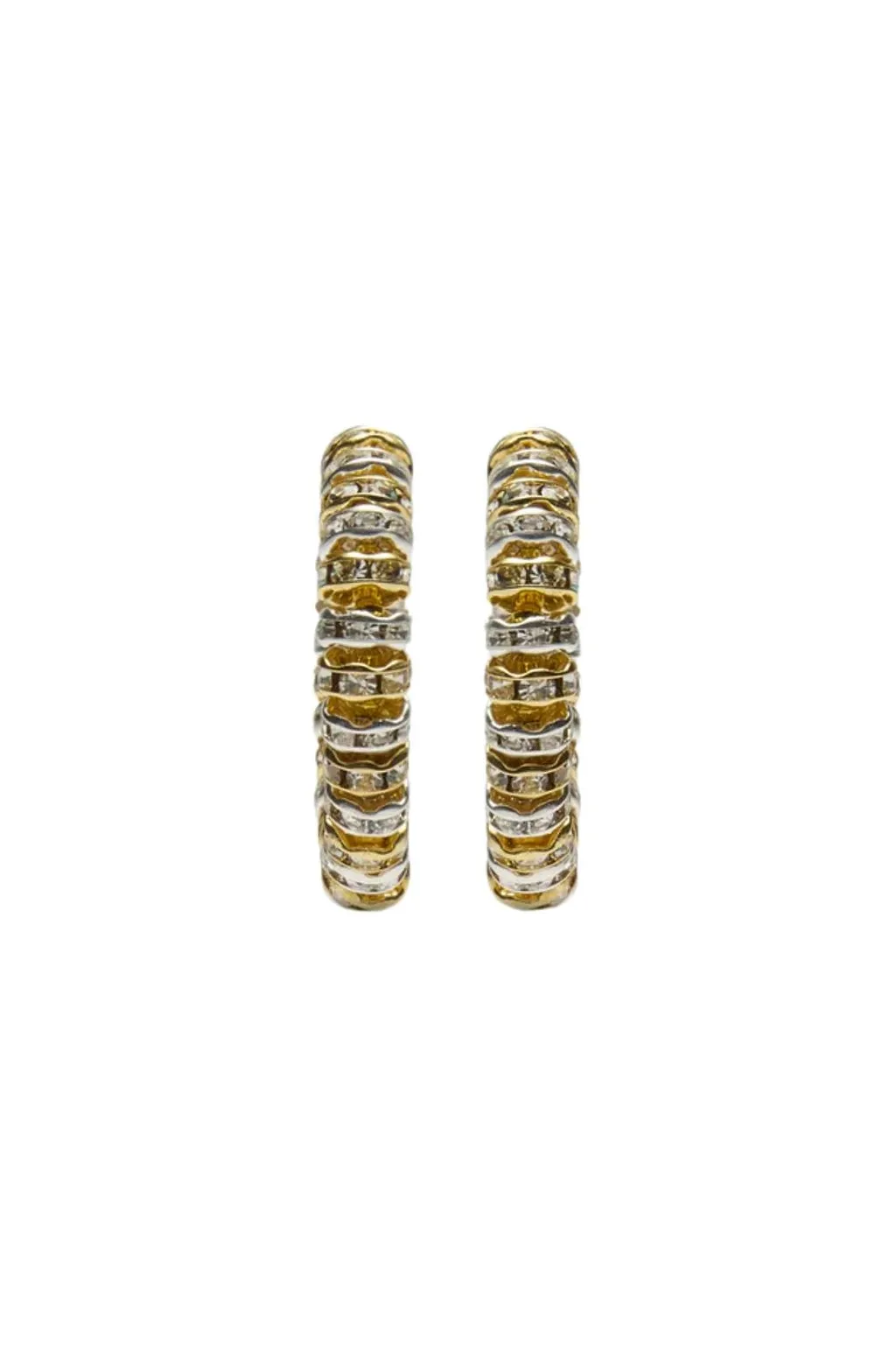 Crystal Glow Hoop Earrings