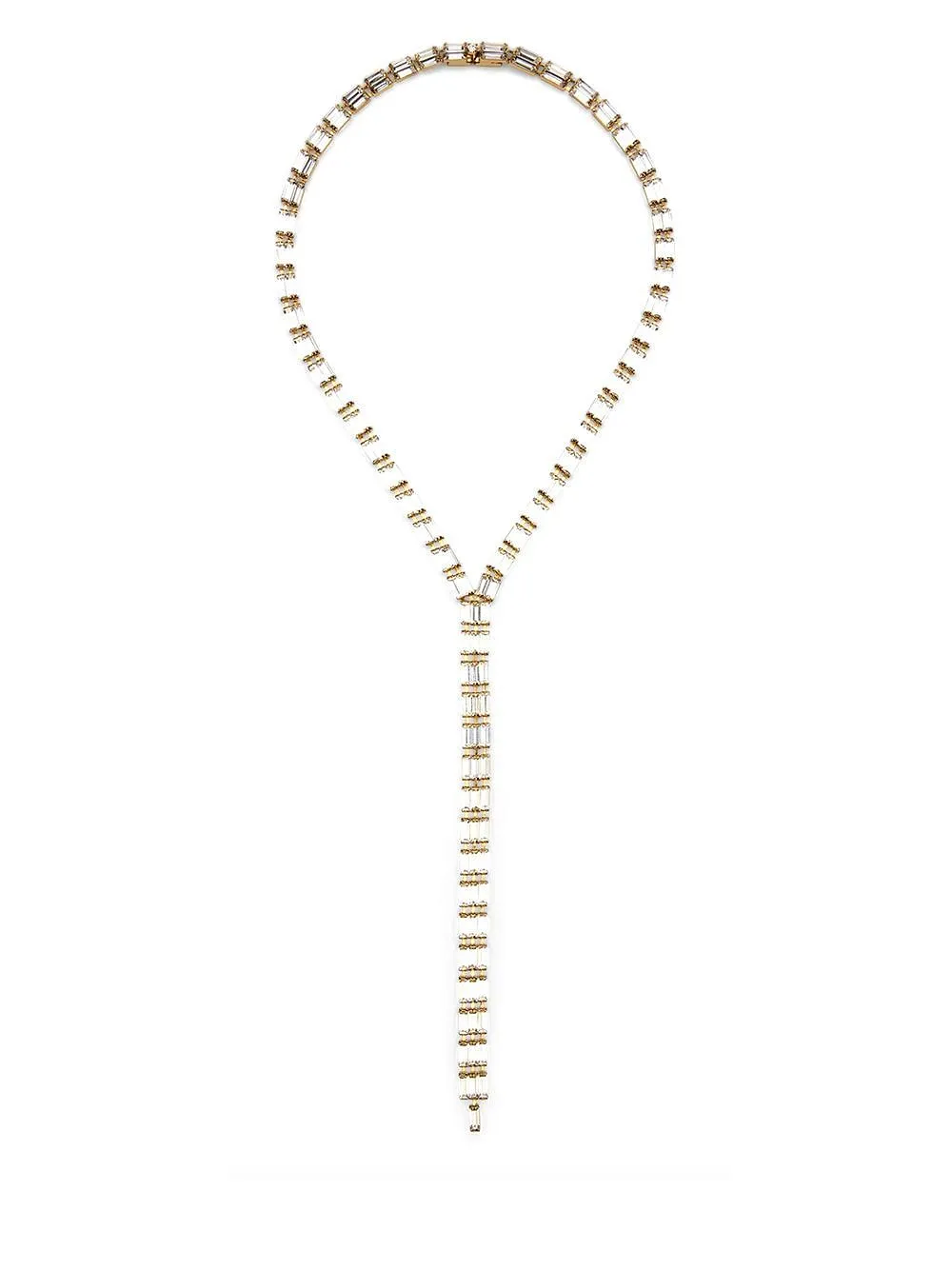 Empire Crystal Lariat Necklace
