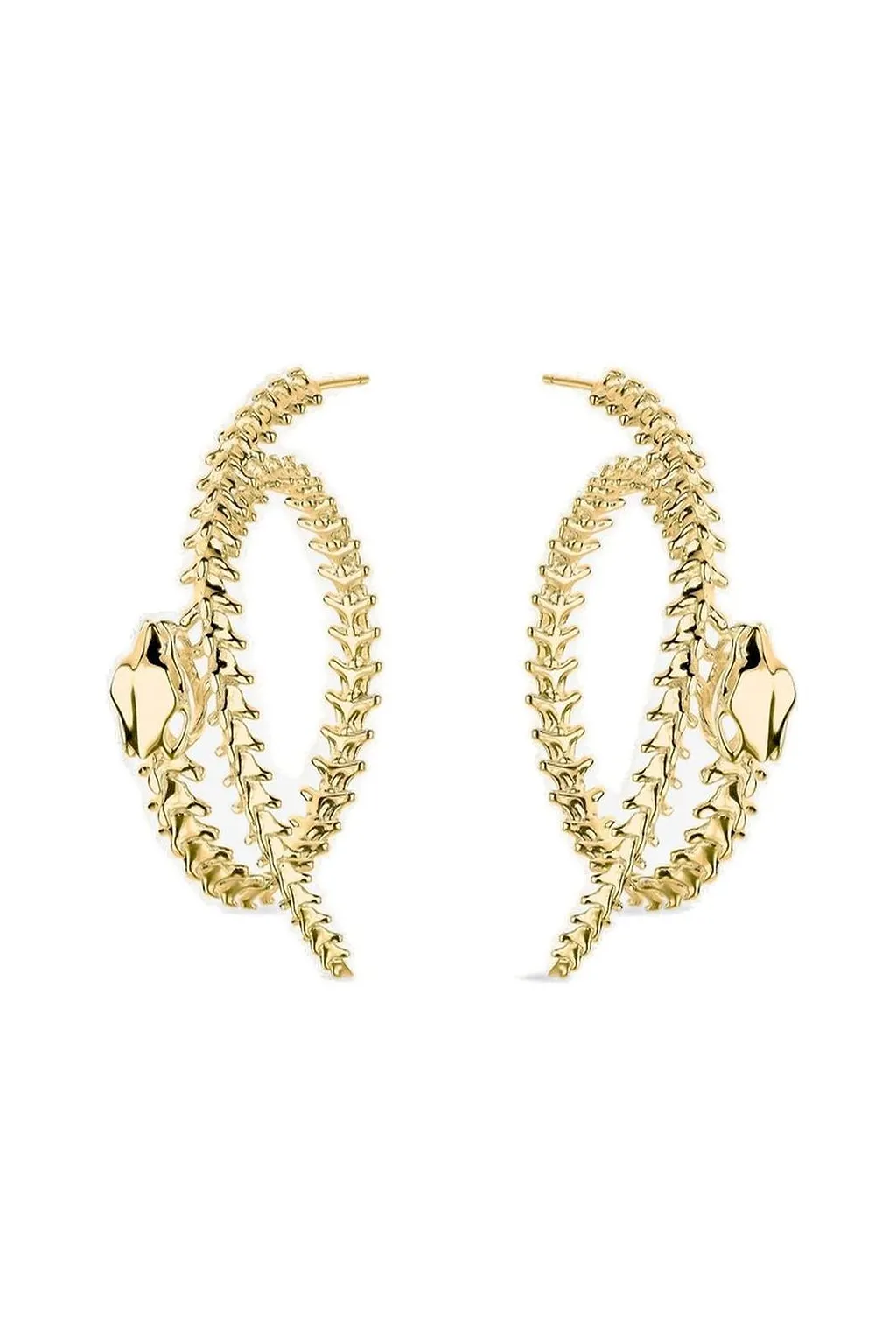Serpent's Trace Hoop Earrings