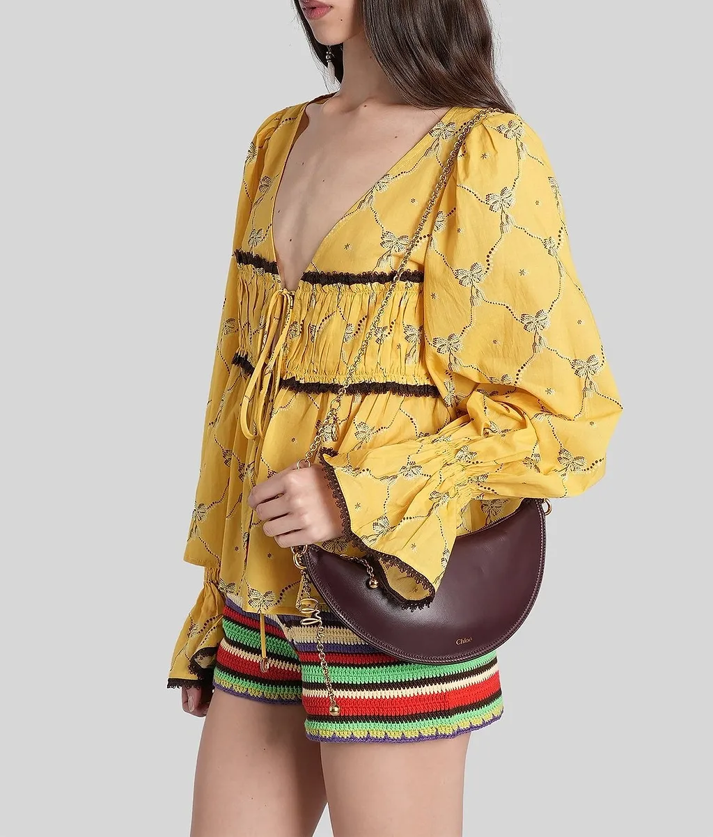 Riby Printed Flared-Sleeve Top