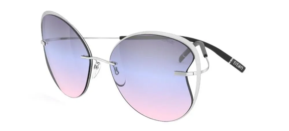 Silhouette Titan Accent Cat Eye Frame Sunglasses