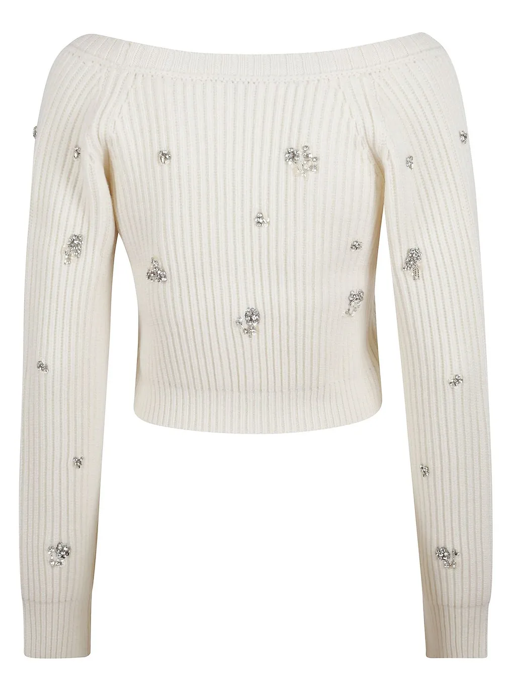 Simkhai V-Neck Cropped Embellished Cardigan