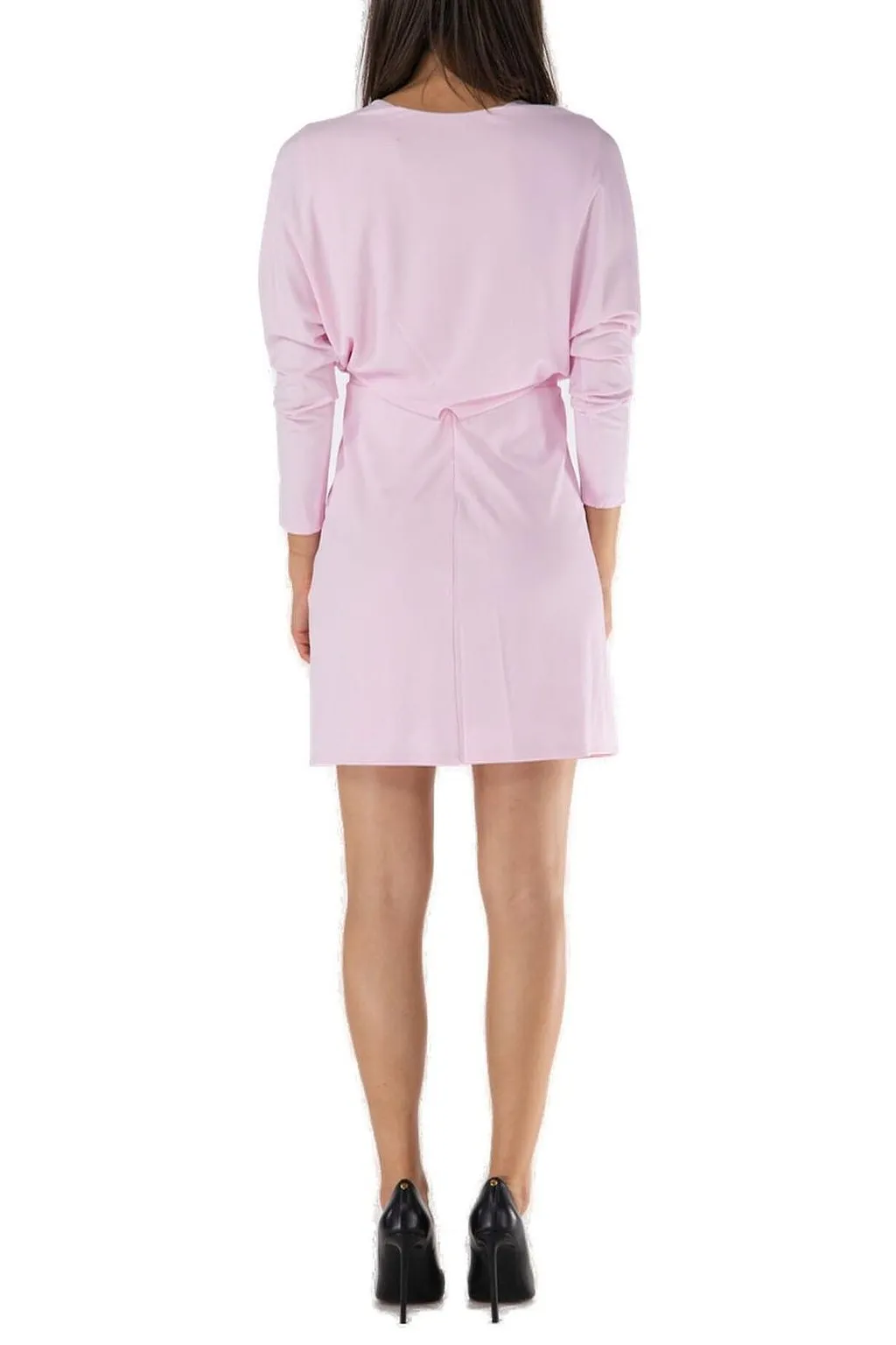 Simkhai Tasha Long-Sleeved Draped Mini Dress