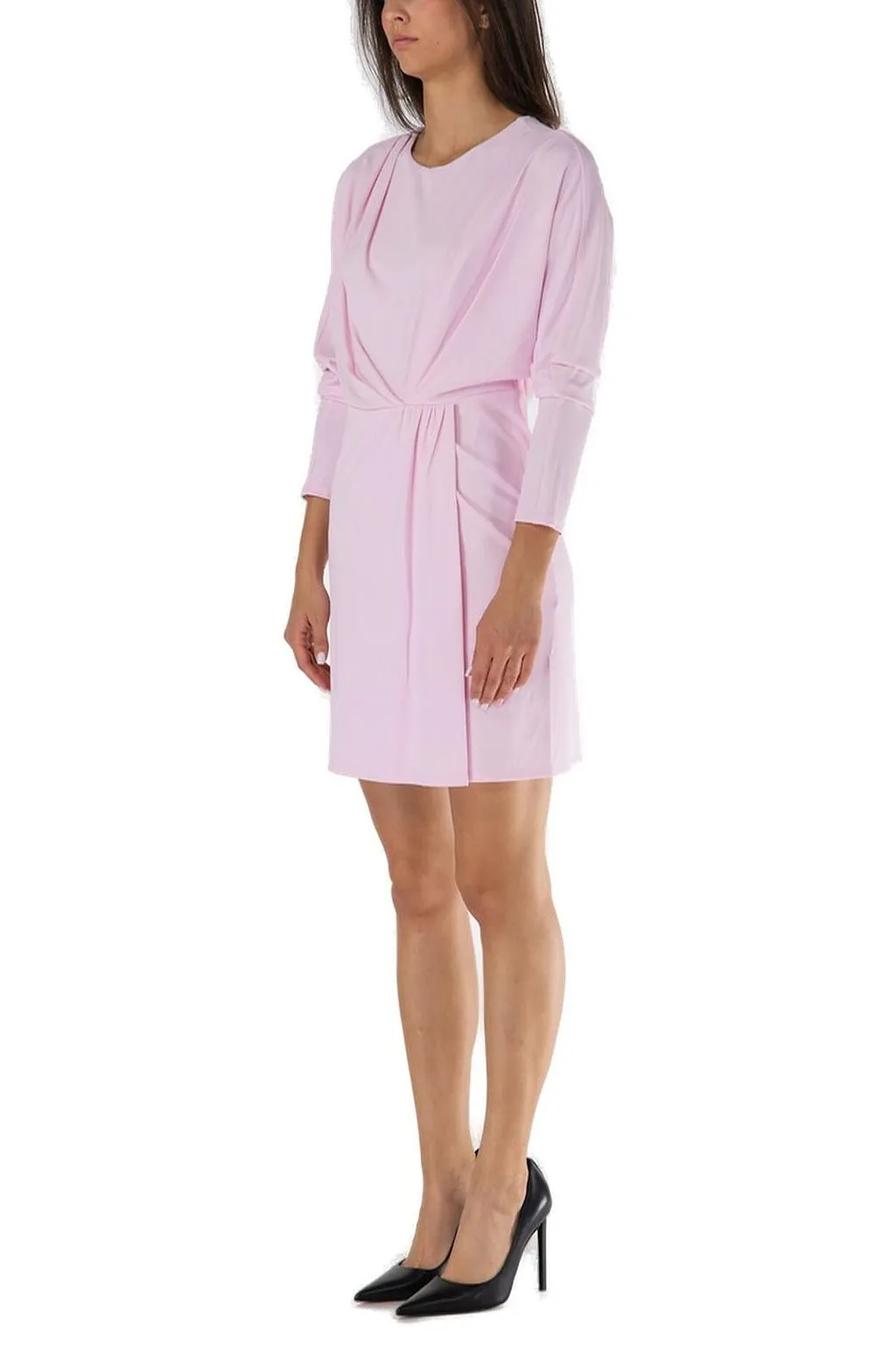 Simkhai Tasha Long-Sleeved Draped Mini Dress