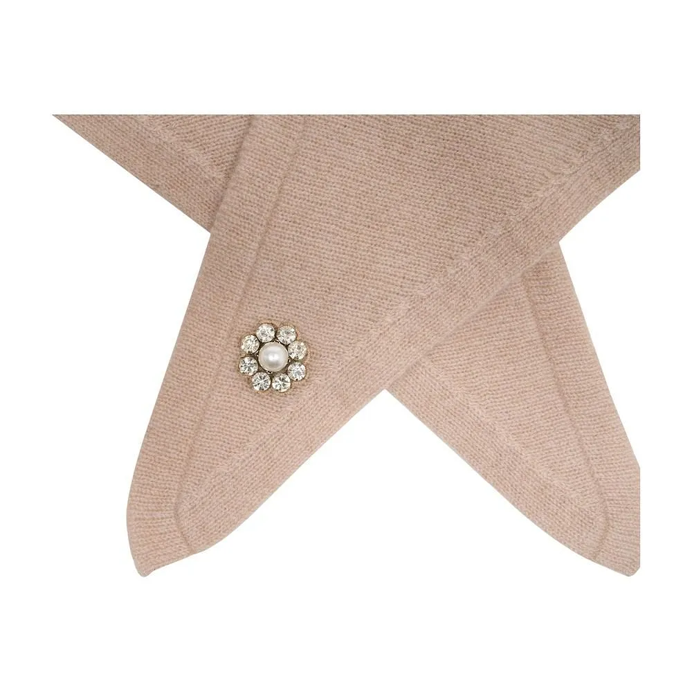 Simone Rocha Embellished Cashmere Neckerchief Scarf