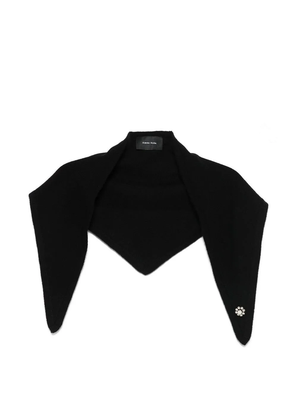 Simone Rocha Embellished Bandana Scarf
