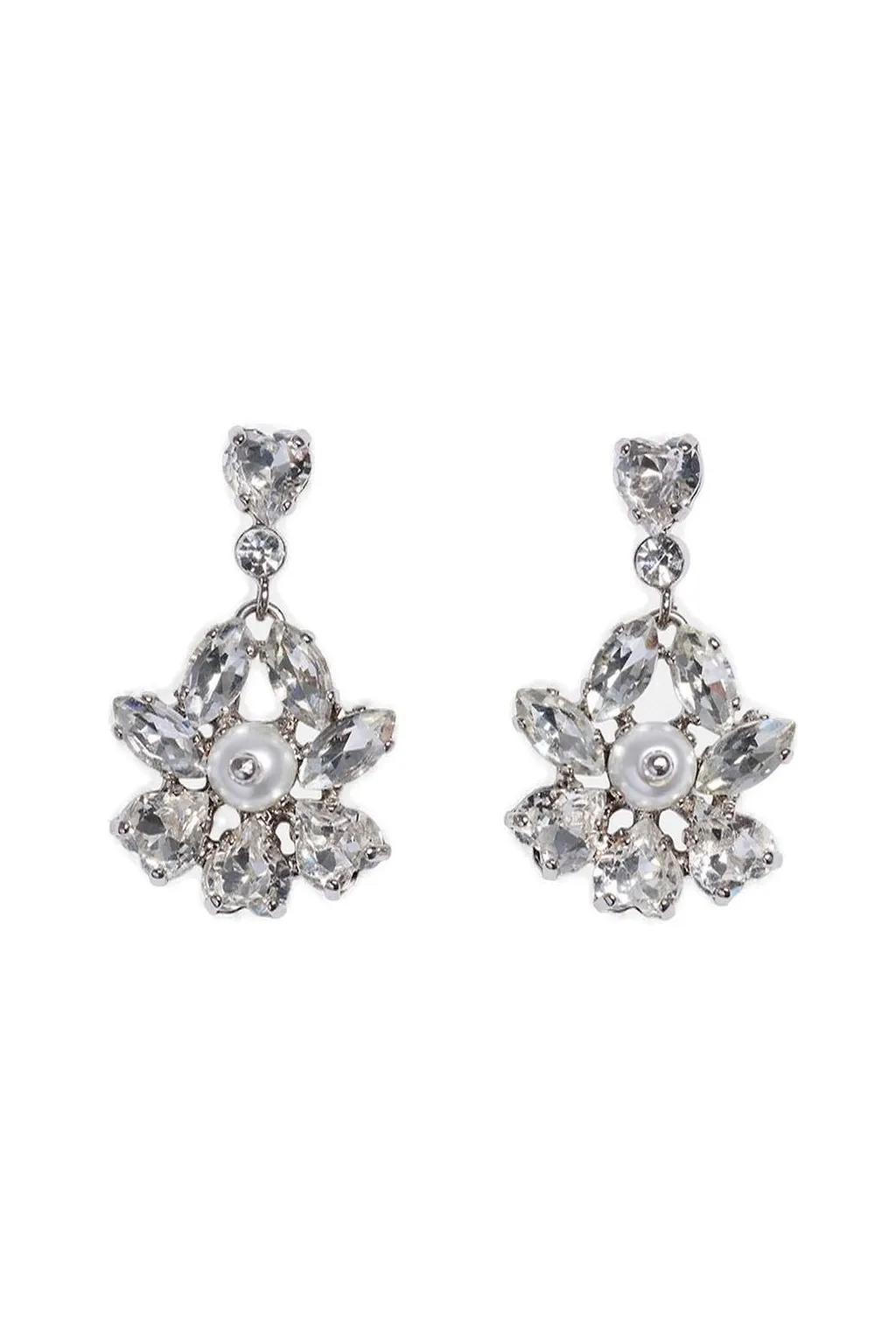 Simone Rocha Embellished Flower Earrings