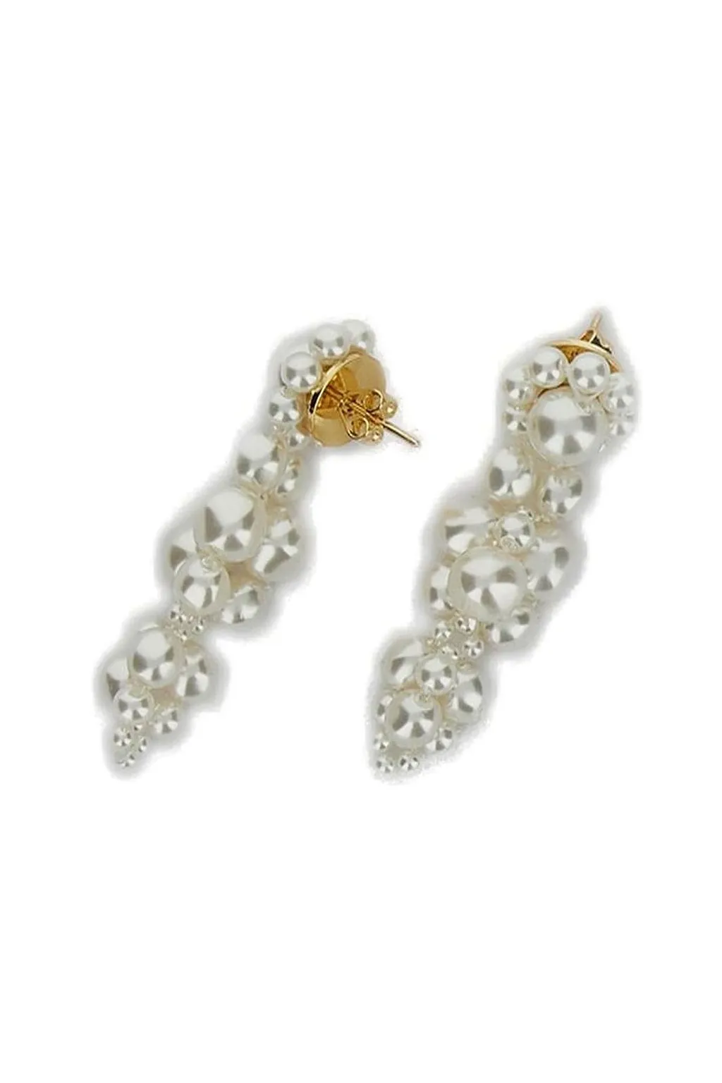 Faux-Pearl Drop Earrings